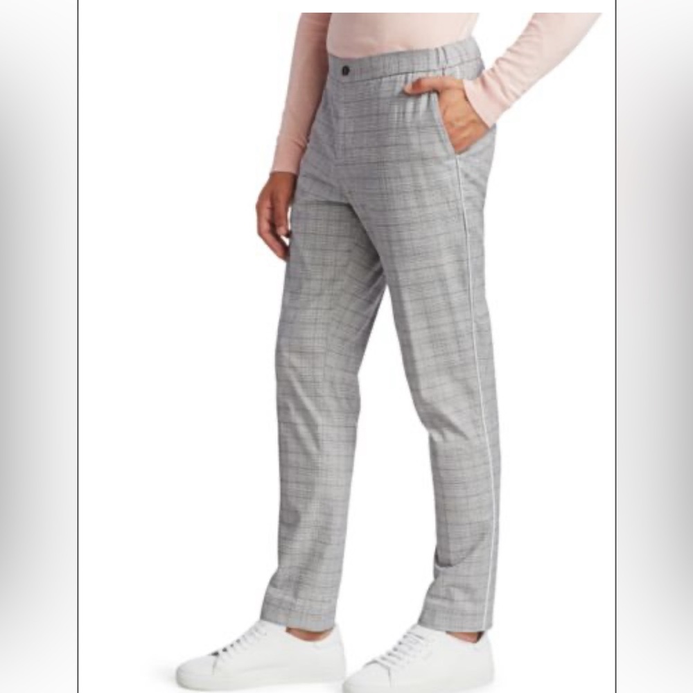 Nominee Men’s Elastic Waist comfort‎ stretch Plaid Pants waist 33